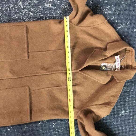 NWT Free People XS brown trench coat XS - Picture 16 of 16